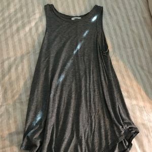 Back and white  high neck tank top